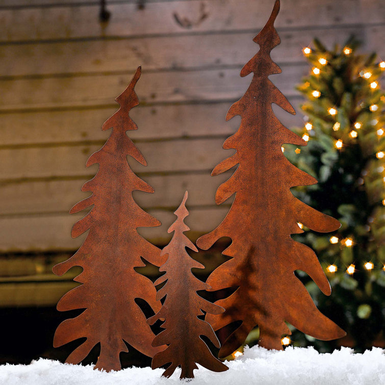 The Seasonal Aisle 3 Piece Christmas Tree Garden Stake Set Wayfair.ie